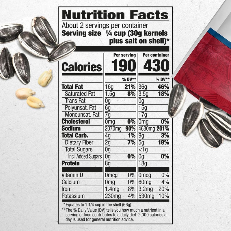 DAVID Seeds DAVID Reduced Sodium Jumbo Sunflower Seeds - Image 2